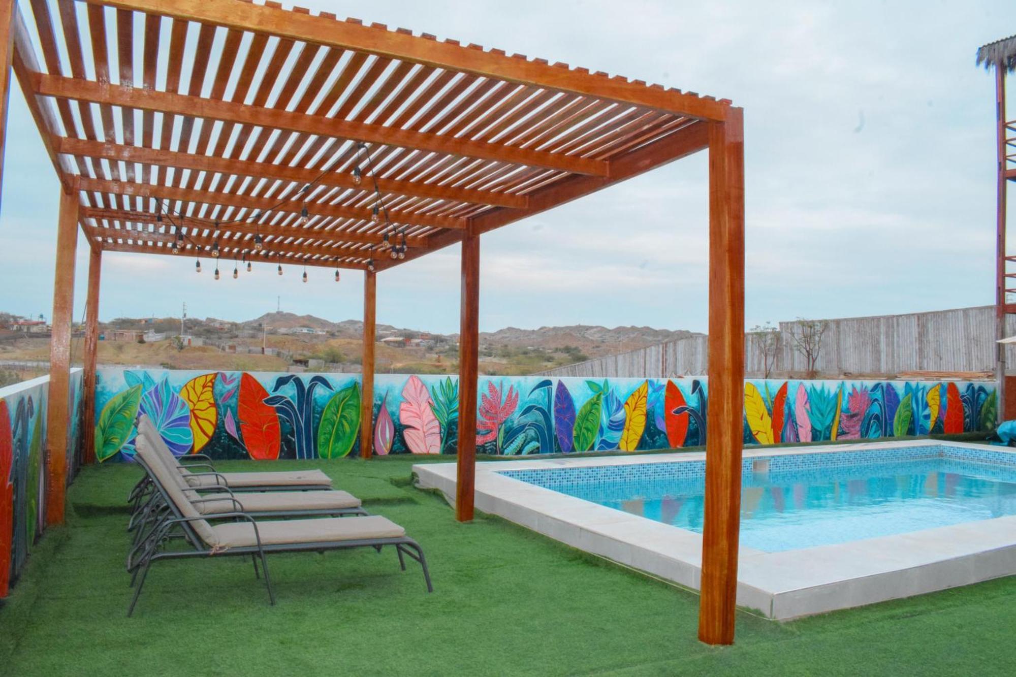 Mangata Surf Hotel Lobitos Bagian luar foto